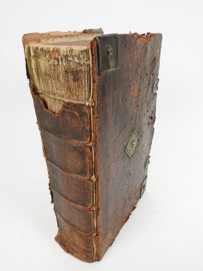 null LUTHER: Biblia…Belle bible en allemand de 1701 au format in-folio, impression...