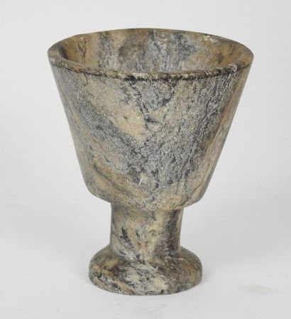 null 
Steatite
India
H 13 cm steatite pedestal cup