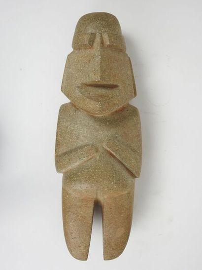 null Grande idole de style Mescala
Pierre du Guerrero
H 53 cm