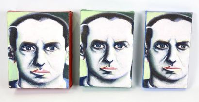 Eric Corne (né en 1962) 3 Figures, 2000
Triptyque, huiles sur toiles, montées sur...