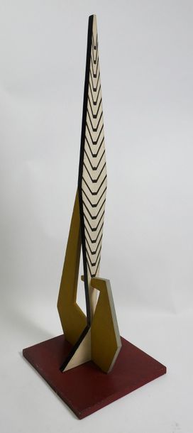 Nicolaas WARB (1906-1957) Untitled, circa 1952 Painted and carved wood
sculpture,
Old...