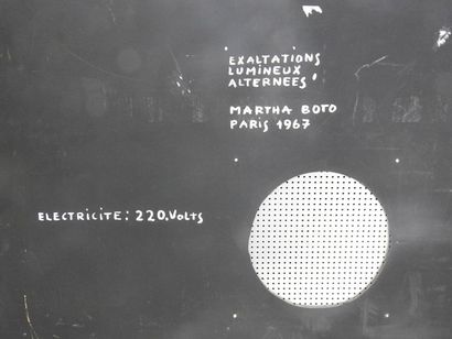 Martha Boto (1925-2004) «Exaltation lumineuse alternée», 1966-1968
Système lumineux...