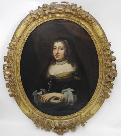 Ecole française du XVII° siècle, suiveur de Robert Nanteuil Portrait of Anne of Austria
On...