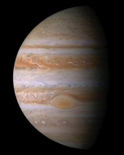 Nasa. Beautiful view of Jupiter obtained...