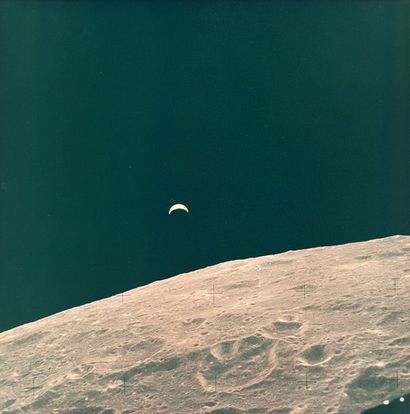 NASA. Historic Earth survey from lunar orbit...