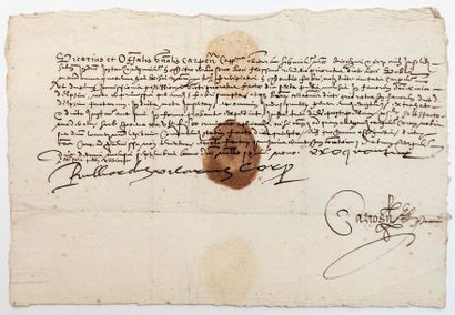null CARPENTRAS (Vaucluse) 1609. Ordre du vicaire et official général de CARPENTRAS...