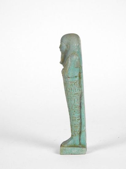 null Beautiful and fine inscribed oushebti including a cartouche. Broken turquoise...