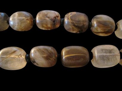 null Collier de perles en cristal de roche
Quartz fantôme naturel, fissures et inclusions...