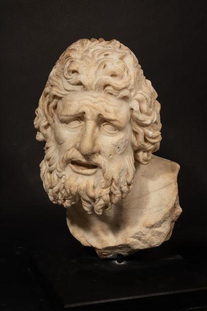  Torso with colossal head of bearded deity probably Jupiter like an earlier model....