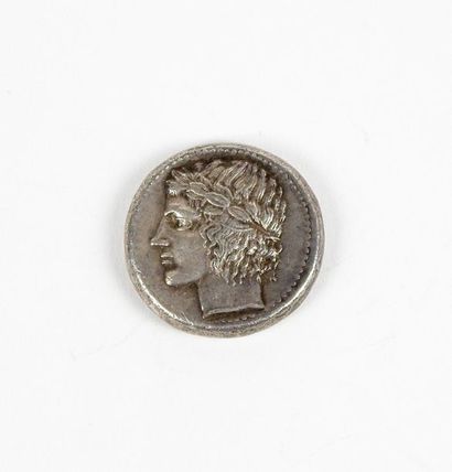 null Représentation d’une monnaie grecque d’argent
Leontinion