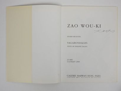 Zao Wou Ki (1920-2013)

Catalogue de l'exposition...