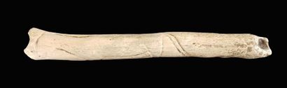 null Réplique d'un os gravé trouvé aux Eyzies sur le site de Laugerie basse, le baton...