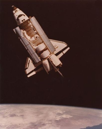 Nasa. Vue de la navette Challenger (Mission...