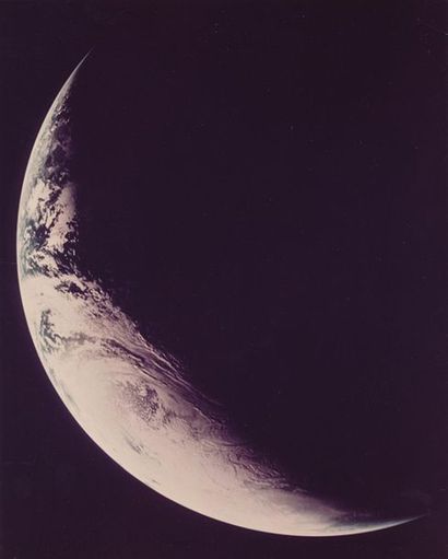 Nasa. Mission Apollo 8. Une superbe vue de...