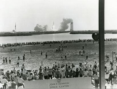 null Nasa. Historic launch of the Apollo 11 mission from Cape Canaveral on July 16,...