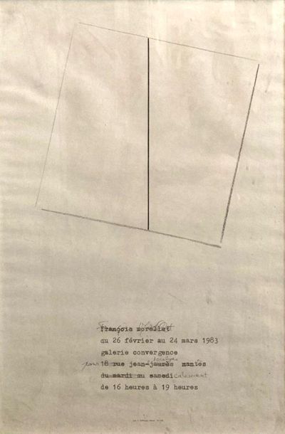 MORELLET François Morellet (1926-2016)

SANS TITRE, 1983

Dessin au crayon sur fond...