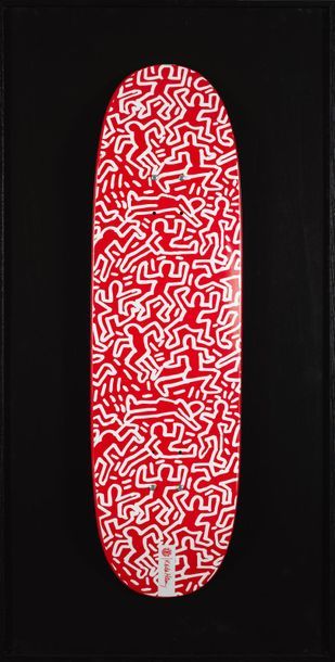 HARING Keith Haring (1958-1990), d'après

Sans titre, 1990 (fond rouge) 

Impression...