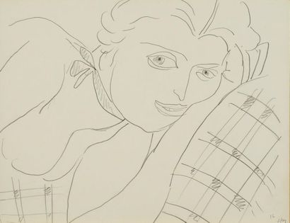 MATISSE Henri Matisse (1869-1954)

Femme au repos (Lydia), 1935

Crayon sur papier...