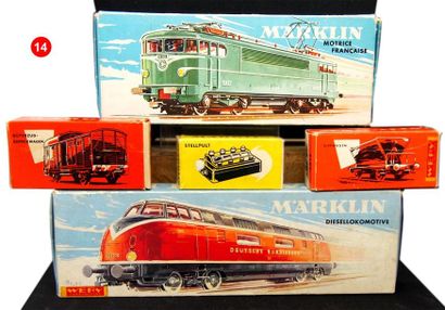 null MARKLIN - Allemagne - métal/plastique - HO (Lot de 5)

2 motrices, 2 wagons...