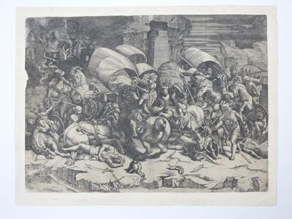 null Agostino VENEZIANO (1490 - 1569)

Bataille au coutelas. Burin, épreuve coupée...