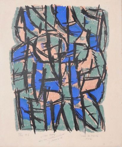 null Jean Le Moal (1909-2007)

« Composition, 1956 »

Lithographie sur papier signé...