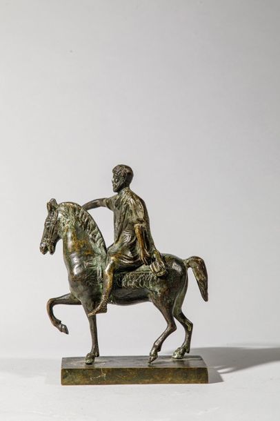 null Cavalier.Empereur romain , représentation de Marc Aurèle sur son destrier.

Bronze...