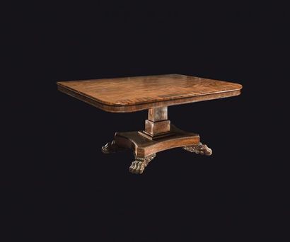 null Mahogany and mahogany veneer transformation dining room table Rectangular
top...
