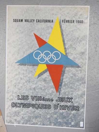 null Trois affiches officielles a) affiche officielle "Los VIII juegos olimpicos...