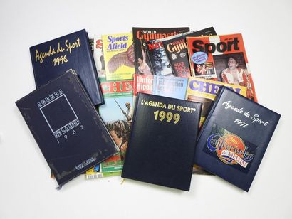 null Douze revues en quatre ensembles :a) Sport Reporter n°1, janvier 1985 (étonnant...