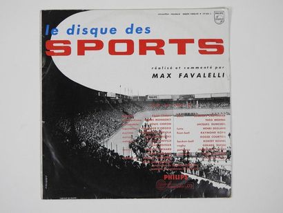 null Disque :"Le disque des sports", un 33 t Philips dans sa pochette illustrée (le...