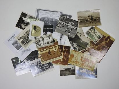 null OM. Ensemble de 10 photos originales de 1927 à 1972 (Coupe 27, 30, avec Alcazar,...