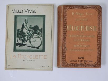 null Deux livres importants ; a) PLAQUETTE :LA BICYCLETTE par L DURTAIN 1938. Superbes...