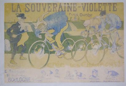 null Affiche entoilée. Cycles La Souveraine Violette. Etonnant image du maître Gonzague-Privat...