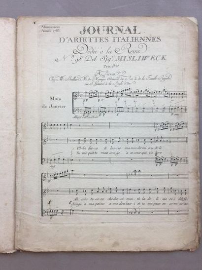 null MUSIQUE - BAILLEUX: Journal d'ariettes italiennes des plus célèbres compositeurs...