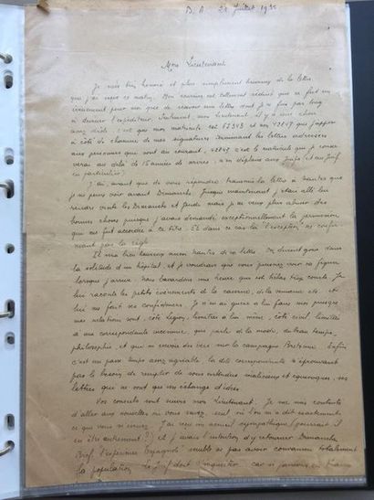 null LA ROQUE Jean de: Important set of letters sent to Lieutenant Jean de La Roque,...