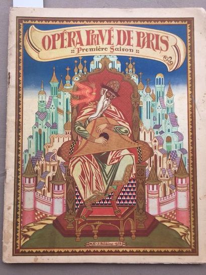 null BALLETS RUSSES: Opéra Privé de Paris Première saison, 1929. Superbe couverture...