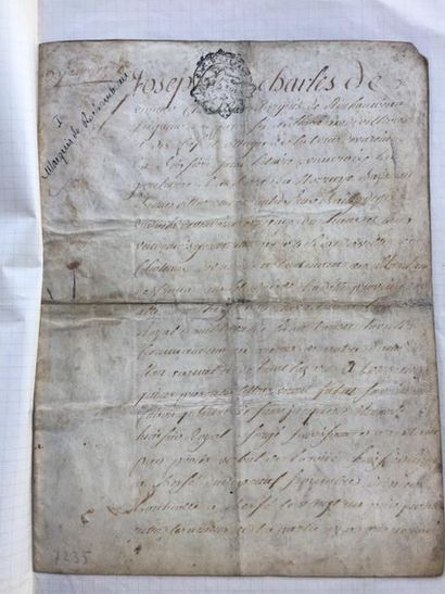 null ROCHAMBEAU (Marquis de): Handwritten letter dated January 1778: 4 handwritten...