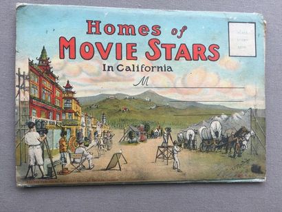 null ETATS-UNIS: Homes of Movie Stars in California. Pochette illustrée en couleurs...