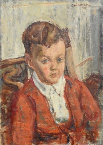 null Isaac Dobrinsky (1891-1977)

Portrait d’un jeune garçon, 1950

Huile sur panneau...