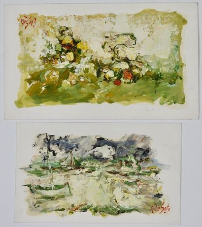 null Eduardo de Soto (né en 1917)

Compositions

Deux huiles sur papier signé en...