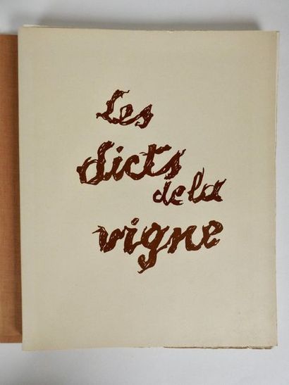 null JULIEN PAVIL - Les Dicts de la vigne recueillis & illustrés par Julien PAVIL.Lyon,...