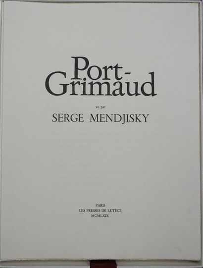 null Serge Mendjisky (1929-2017)

Port Grimaud 

Portfolio édité par les presses...