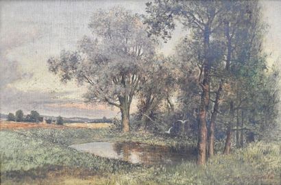 null 
of Costils


Landscape at the pond


Oil on panel signed lower right


31 x...