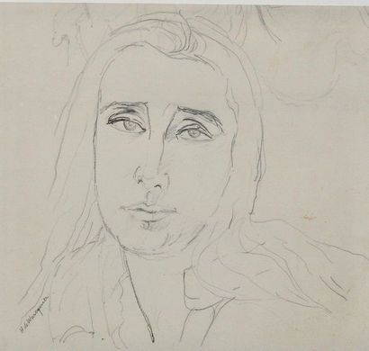 null Henry de Waroquier 

Portrait de femme

Dessin au crayon sur papier signé en...
