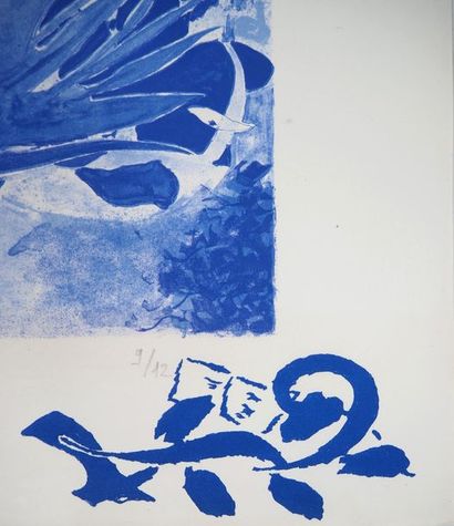 Georges Braque Georges Braque (1882-1963)

Feuilles et fleurs bleues, 1955



Lithographie...