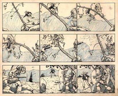 null MARIJAC

Jim Boum chevalier du Far West

Planche en trois strips publiée dans...