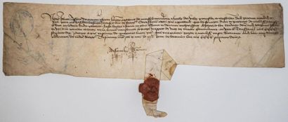 - SOMME. Charte de 1472 à l'en-tête de «Jehan...