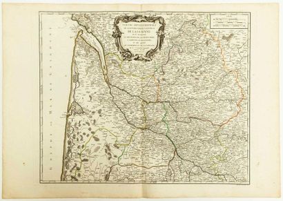 null - MAP XVIII of GUIENNE: "Northern part of the General Government of GUIENNE...