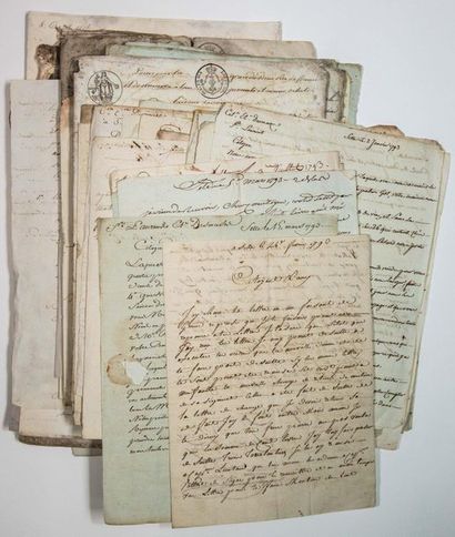 null - PYRÉNÉES ORIENTALES. 1774. Archive commerciale adressée la Famille DESMAZES...