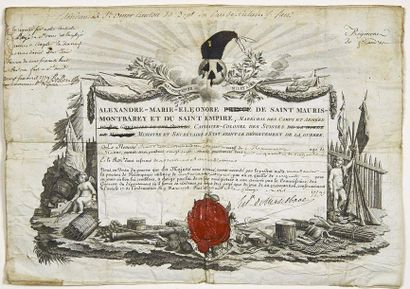 null - MONTBAREY (Alexandre-Marie-Léonor de SAINT MAURIS, prince of) 1732 - 1796....